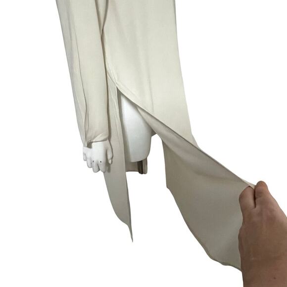 Eileen Fisher Womens Silk Long Sleeve Tunic Dress Size Medium - Picture 9 of 13